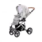 LORELLI Комбинирана детска количка Rimini+чанта - Grey&Black Dots 
