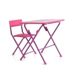 Маса с един стол розов KU1 E/R