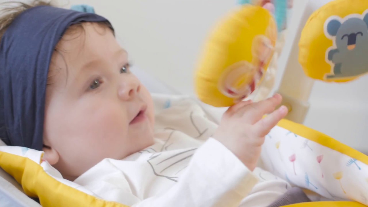 KINDERKRAFT Шезлонг с вибрация и мелодии Felio - светлосин
