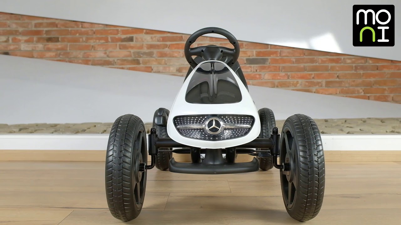 MONI Картинг Mercedes Benz Go Kart EVA - бял