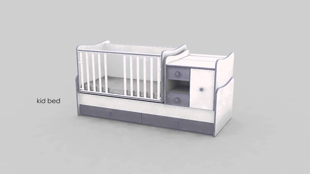 LORELLI Легло MiniMAX New 72/190 - бял/светъл дъб