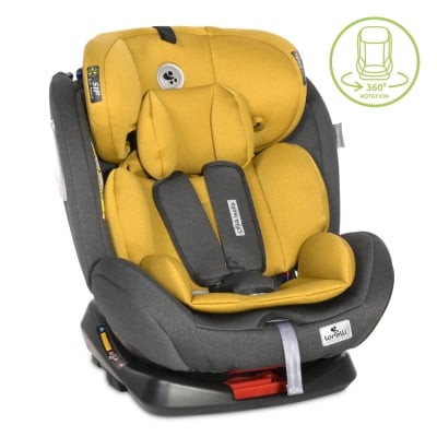 LORELLI Стол за кола Lyra IsoFix 0-36кг. - Black & Lemon Curry 