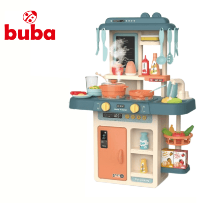 BUBA Детска кухня Home Kitchen 42 части - сива
