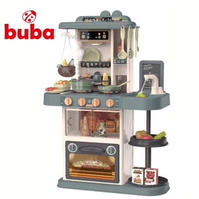 BUBA Детска кухня Home Kitchen 43 части - сива