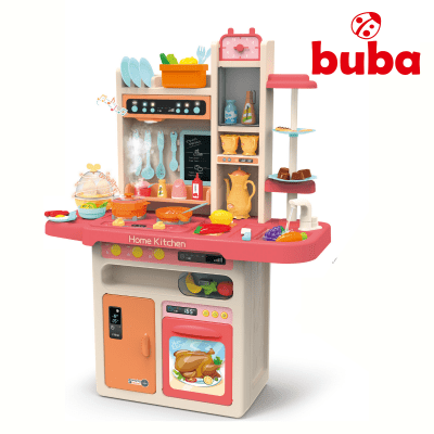 BUBA Детска кухня Home Kitchen 65 части - розова