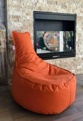 Пуф - Кресло 100% водоустойчиво - Оранжево 