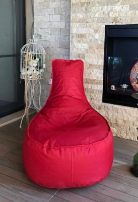 Пуф - Кресло 100% водоустойчиво - Червено 