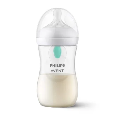 PHILIPS AVENT Шише за хранене Natural Response с клапа AirFree 260 мл с биберон без протичане Natural Response Поток 3, 1м+