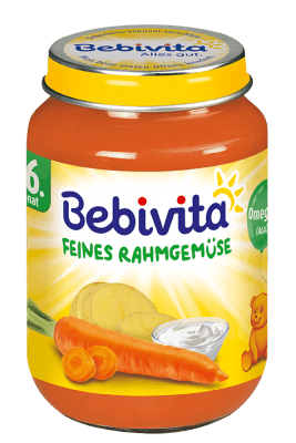 BEBIVITA Нежни зеленчуци със сметана 190гр.