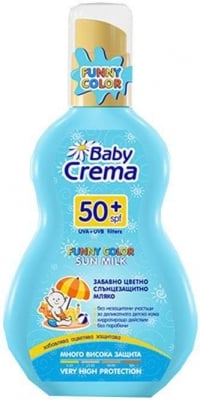 BABY CREMA Забавно цветно слънцезащитно мляко SPF 50+