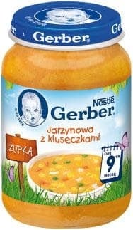 GERBER Пюре Зеленчукова супа с кус-кус и пилешко 190гр.