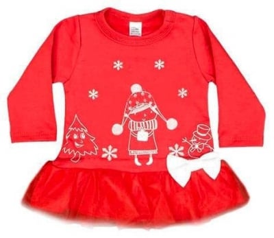 SLAVEIKA Детска Коледна рокля Зима вата