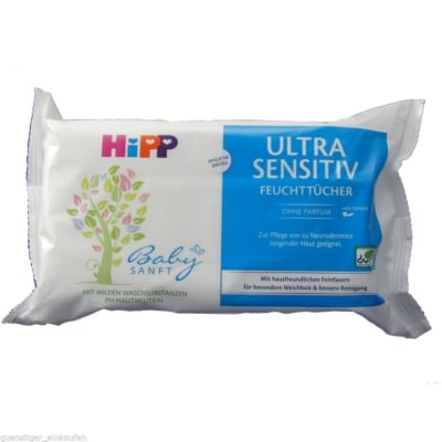 HIPP Мокрите кърпички Ultra Sensitiv