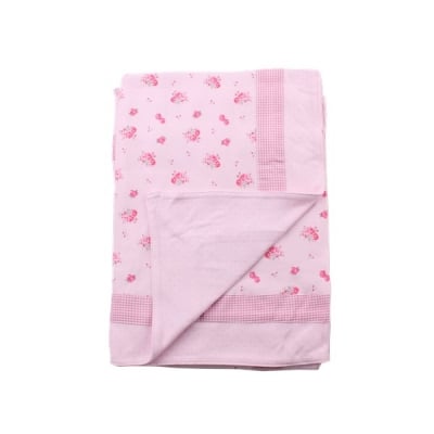 MINENE Лятно памучно одеяло - розови цветя