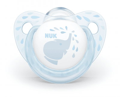 NUK Силиконова залъгалка BLUE (0-6м.)