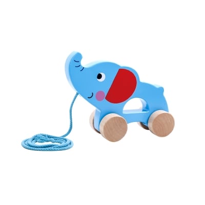 TOOKY TOY Дървена играчка за дърпане - Elephant