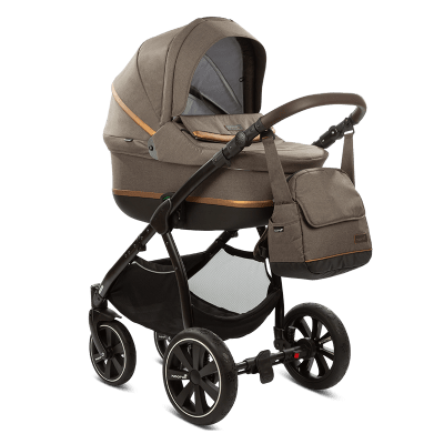 NOORDI Комбинирана бебешка количка Sole 2в1 - тъмнокафява