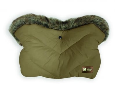 KIKKA BOO Ръкавица за количка Luxury Fur - Beige