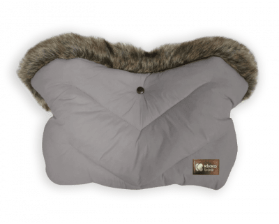 KIKKA BOO Ръкавица за количка Luxury Fur - Grey