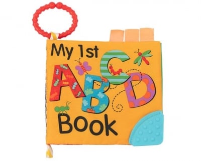 KIKKA BOO Образователна текстилна книжка с чесалка ABC