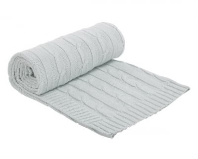 KIKKA BOO Плетено памучно одеяло - Mint