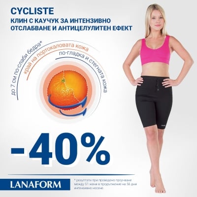 LANAFORM Cycliste клин за интензивно отслабване и антицелулитен ефект с каучук