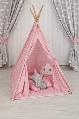 BEBEKONFOR Детска палатка за игра - розова