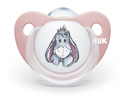 NUK Силиконова залъгалка DISNEY (0-6м.) + кутийка за съхранение и стерилизация в микровълнова