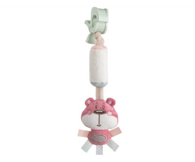 CANPOL Мека играчка с дрънкалка Pastel Friends - розова