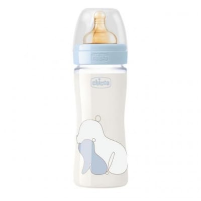 CHICCO Стъклено шише Original Touch 240мл. - момче