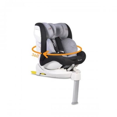 CANGAROO Стол за кола (0-36кг.) Admiral с IsoFix - тъмносив