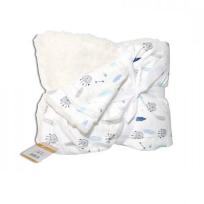 CANGAROO Бебешко одеяло 105/75 см. Shaggy  - синьо