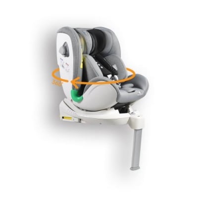 CANGAROO Столче за кола 360° (0-36кг.) Commodore с IsoFix - светлосиво