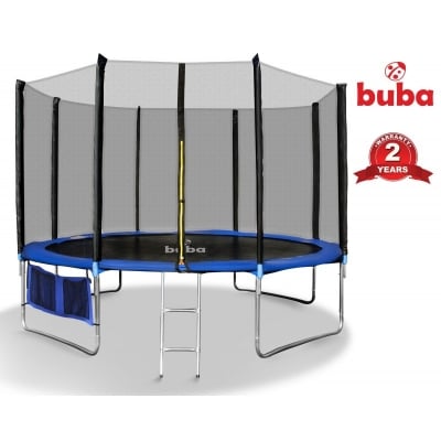 BUBA  Детски батут 12FT с външна мрежа и стълба 366см.