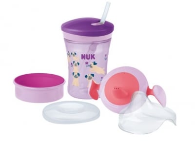 NUK Сет Evolution Cups All-in-one - розов
