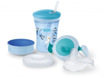NUK Сет Evolution Cups All-in-one - син