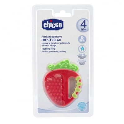CHICCO Чесалка за изстудяване - Ябълка/Ягода (4м.+)