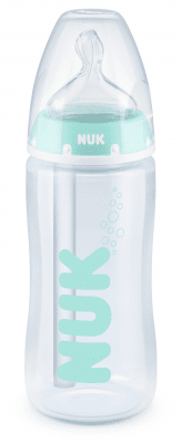 NUK First Choice РР Шише Anti-Colic Professional Temperature Control 300мл. със силиконов биберон (0-6м.) + кутия