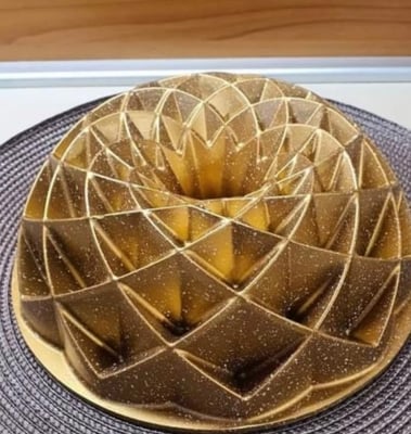Форма за кекс от алуминиев материал - злато