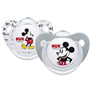 NUK Силиконови залъгалки Mickey (0-6м.) (2бр./оп.)