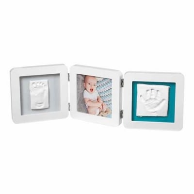 BABY ART Отпечатък за ръчичка и краче - бяла рамка