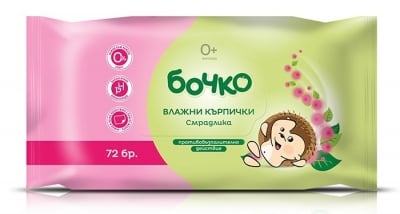 БОЧКО Влажни кърпички Смрадлика 72 броя