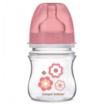 CANPOL Антиколик шише с широко гърло Easy Start  Newborn Baby - 120мл.