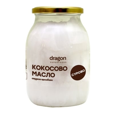 DRAGON SUPERFOODS Био кокосово масло Extra Virgin студено пресовано 1 л.