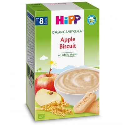 HIPP БИО Инстантна каша Ябълки и бисквити 250 гр.