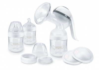 NUK Сет кърмачка - помпа за кърма Jolie, контейнери, подплънки