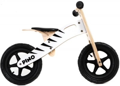 KIKKARIDE Дървено колело за баланс Pino Zebra