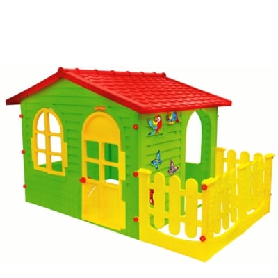 MOCHTOYS Детска къща с ограда за игра