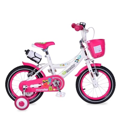 MONI Детски велосипед 14" Monster - розов