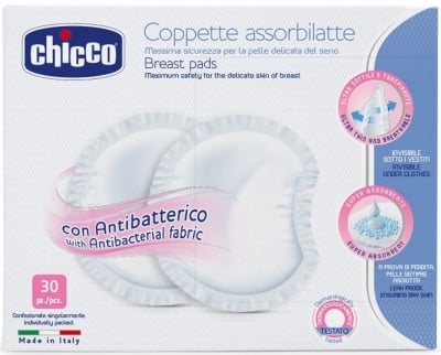 CHICCO Антибактериални подплънки за кърмачки ( 30 броя )